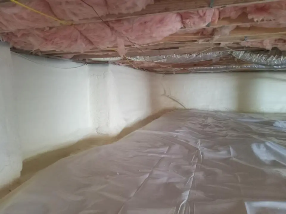 Crawl space encapsulation with closed-cell spray foam for Attic Insulation in Paulsboro
